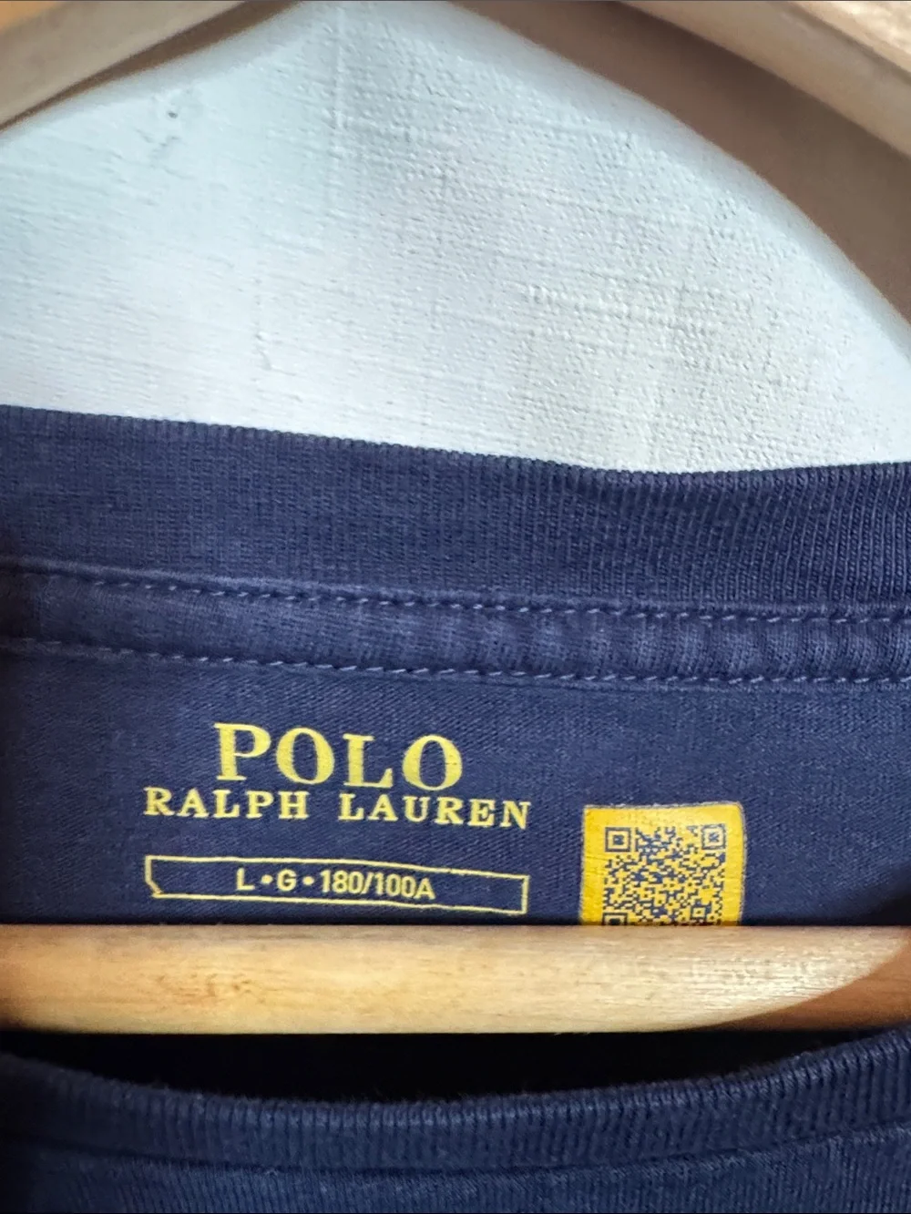 Polo by Ralph Lauren Navy Long-Sleeve Crewneck with Red Pony large. #28